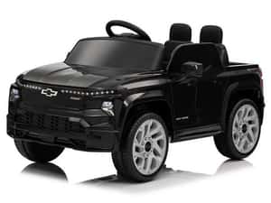 Masinuta electricaChevrolet Silverado negru,CADOU:Nr auto personalizat — miniatura 9