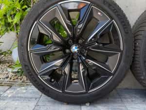 Vand jante Bmw seria 7 cu cauciucuri de iarna aproape noi — miniatura 6