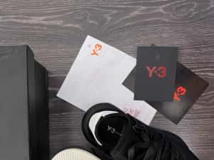 Adidasi Y-3, Kaiwa - White Premium din Piele NOI Yohji Yamamoto Y3 — miniatura 6
