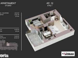 Apartament de vanzare, 2 camere tip studio, zona Bd. Metalurgiei — miniatura 6