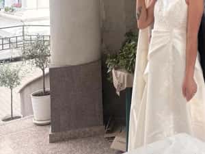 Rochie de mireasa de la Alexander Reid. Purtata 2 ore in stare impecabila. Marimea 38-40. — miniatura 2