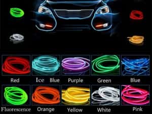 Promotie Fir neon (fir luminos)cu margine pentru auto — miniatura 6