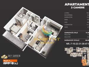 Apartament cu 3 camere langa statia de metrou Berceni imobil premium — miniatura 4