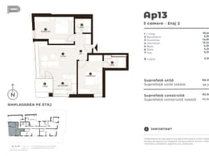 3 Camere bloc nou Timpuri Noi/ Design Premium/ T3 2026 — miniatura 6