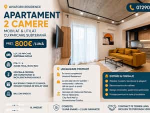 Apartament LUX: mașină de spălat vase · parcare - Aviatorii Residence