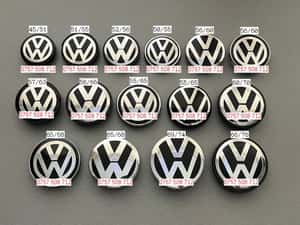 Capace jante aliaj Volkswagen VW Passat Golf Arteon Taigo embleme ROTI — miniatura 5