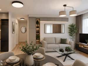 Apartament 3 camere cu gradina de 65 mp -Lebada Lake Residence