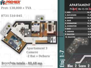 3 Camere Decomandat | Promoție Limitată | Parc Tudor Arghezi — miniatura 4
