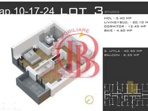 Apartament 2 camere-Promo Loc Parcare-Metrou Teclu-Pallady — miniatura 3