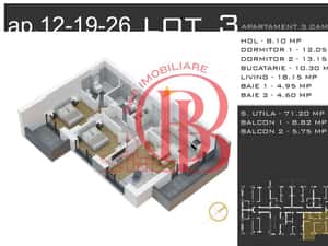 Apartament 3 camere-Promotie Parcare-Theodor Pallady — miniatura 4