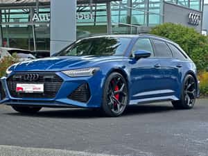 Audi RS6 2019, 34.590 km, 630 cp, Albastru