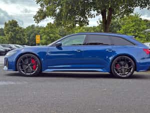 Audi RS6 2019, 34.590 km, 630 cp, Albastru — miniatura 3