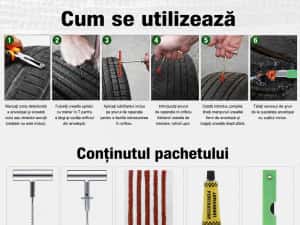 Kit Reparație Anvelope Tubeless 9 Piese pentru Auto Moto SUV — miniatura 6