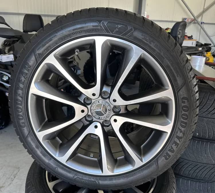 jante mercedes e class w213 5x112 anvelope 245 45 18 cu 275 40 18 — fotografie 1 din 10