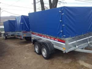 Vand remorca cu 1 axa sau 2 axe 750 kg noua, in Jud Bacau