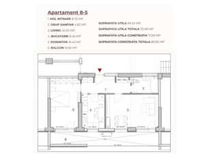 Apartament 2 camere, 75.08 mp, ansamblu 0% Comision Achizitie — miniatura 4