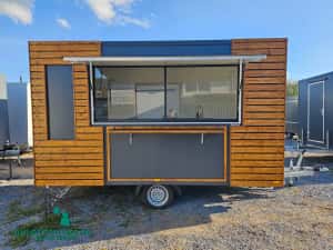 Rulota comerciala FAST FOOD, FOOD TRUCK! 4X2M ! PE STOC — miniatura 6