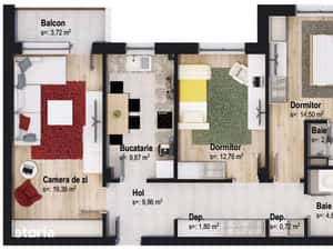 Apartament cu 3 camere by CASA NOBEL Brașov — miniatura 4