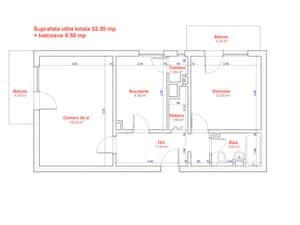 2 camere decomandat renovat lux centrala gaz clima Lipovei Iulius — miniatura 6