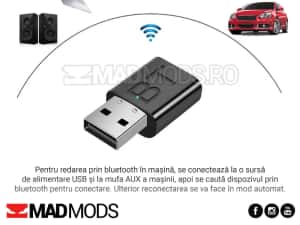 Modul Audio Bluetooth Aux Auto, compatibil BMW Audi Skoda Vw etc — miniatura 4