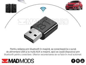 Modul Audio Bluetooth Aux Auto, compatibil BMW Audi Skoda Vw etc — miniatura 10