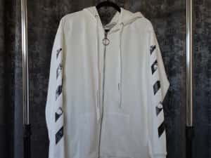 Hanorac OFF-White • Calitate TOP • Caravaggio Arrows Zip Up — miniatura 3