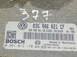Calculator motor ECU 03G906021 Volkswagen Eos 1 (2006 - 2010) 2.0 tdi BMM — miniatura 6