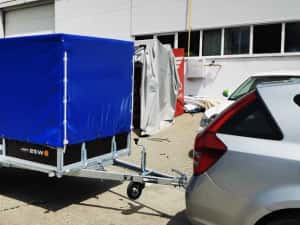 Remorca VESTA 250*135 Cm (750kg) pt. ATV si Marfuri ! Roata Sust. ,CIV RAR+ Numar - GRATUIT — miniatura 6