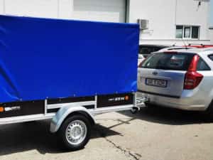 Remorca VESTA 250*135 Cm (750kg) pt. ATV si Marfuri ! Roata Sust. ,CIV RAR+ Numar - GRATUIT — miniatura 7
