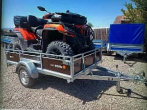 Remorca VESTA 250*135 Cm (750kg) pt. ATV si Marfuri ! Roata Sust. ,CIV RAR+ Numar - GRATUIT — miniatura 9