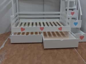 TRANSPORT GRATUIT.Pat etajat-supraetajat din lemn masiv.Cod 3524 — miniatura 4