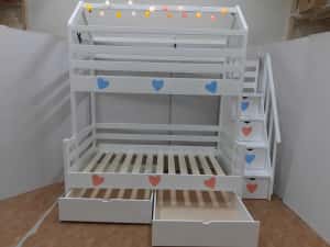 TRANSPORT GRATUIT.Pat etajat-supraetajat din lemn masiv.Cod 3524 — miniatura 6