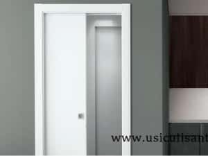 usi culisante - glisante in perete Scrigno, model Cieca, culoare alba — miniatura 8