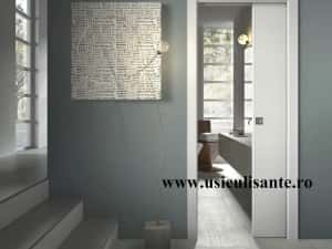 usi culisante - glisante in perete Scrigno, model Cieca, culoare alba — miniatura 10