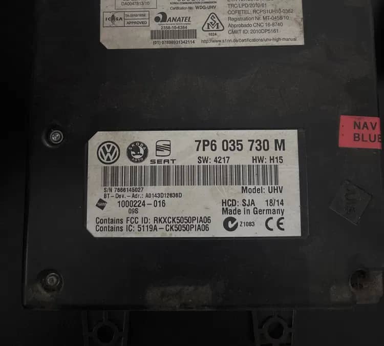 Modul premium bluetooth vw seat skoda 7p6035730m — fotografie 1 din 7