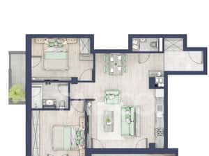 Apartament 3 camere 2 bai bloc cu lift zona de case in Turnisor — miniatura 5
