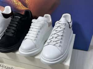 Adidasi Alexander McQueen piele naturala 100% Full Box colectie noua — miniatura 4