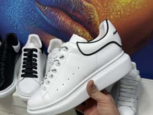 Adidasi Alexander McQueen piele naturala 100% Full Box colectie noua — miniatura 8