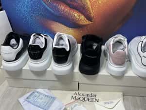 Adidasi Alexander McQueen piele naturala 100% Full Box colectie noua — miniatura 10