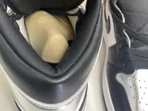 Air Jordan 1 Retro High Silver Toe Full Box (Verificare Colet) — miniatura 5