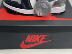 Air Jordan 1 Retro High Silver Toe Full Box (Verificare Colet) — miniatura 8