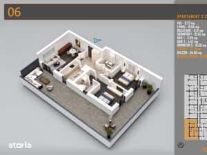 AP 3CAM DECOMANDAT+TERASA 67MP / BLOC PREMIUM. METROU N TECLU! — miniatura 4