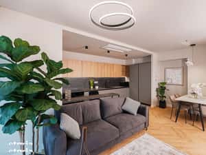AFI Home North-2 camere,mobilat&utilat,prima inchiriere,+1 loc parcare