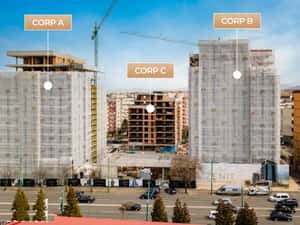 Apartament de 3 camere spațios - Bloc A, etaj 11 — miniatura 3