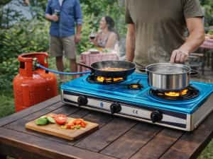 Aragaz exterior inox cu 3 arzatoare 149 lei — miniatura 4