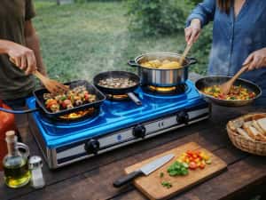 Aragaz exterior inox cu 3 arzatoare 149 lei — miniatura 10