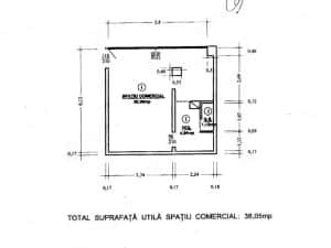 Spațiu comercial 36 mp Gorjului Bd Iuliu Maniu vad stradal vitrină metrou