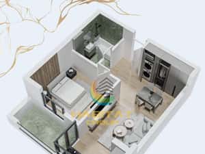 Apartament tip studio / 2 camere / 50.3 mp / Popesti — miniatura 4