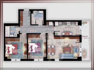Apartament 3 camere compact  Titan Pallady Metrou Nicolae Teclu — miniatura 3