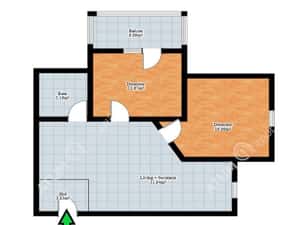 Apartament 3 camere balcon zona Ciresica din Sibiu — miniatura 6